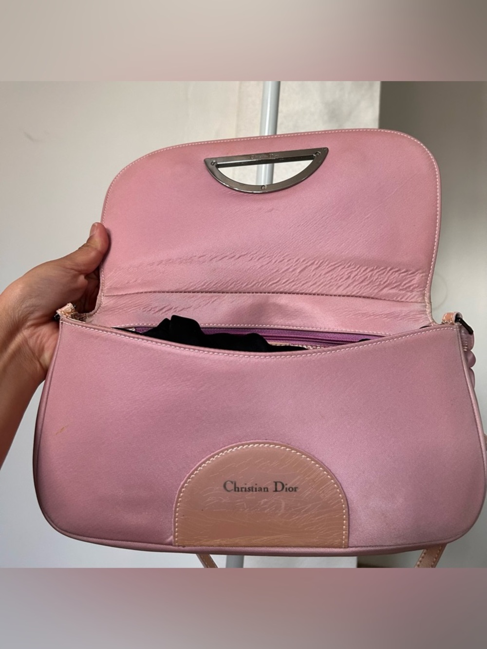 Christian Dior Pink Malice Nylon Shoulder
Bag Vintage - Picture 9 of 16